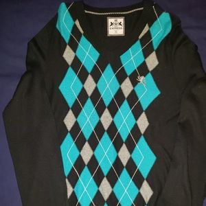 Men's argyle Express sweater